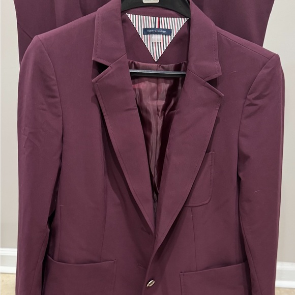 Tommy Hilfiger Pants - Tommy Hilfiger Women's Burgundy Pantsuit